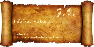 Föcs Veturia névjegykártya